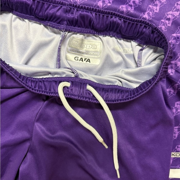 Kappa Official Soccer Jersey + Shorts Kit Italia Fiorentina Team Boys Size 10 - Picture 5 of 6